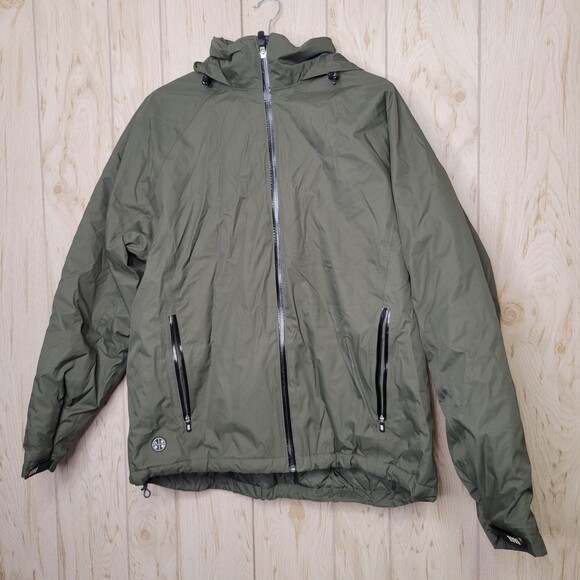 Lands' End Hooded Zipper Up Jacket